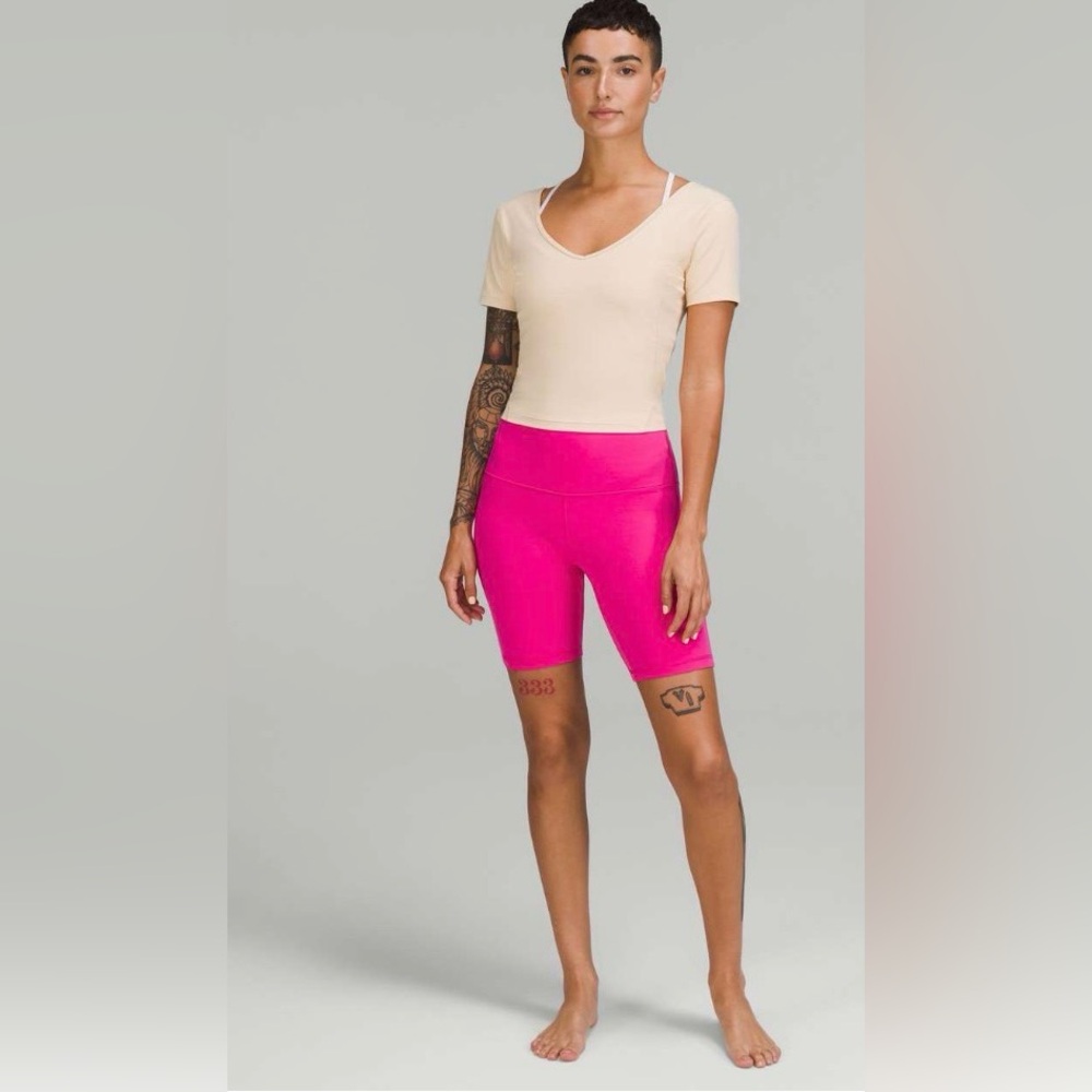 Lululemon Align High-Rise Short 8” Sonic Pink, Size 14 - Fuchsia Hot Pink Neon - Picture 12 of 12